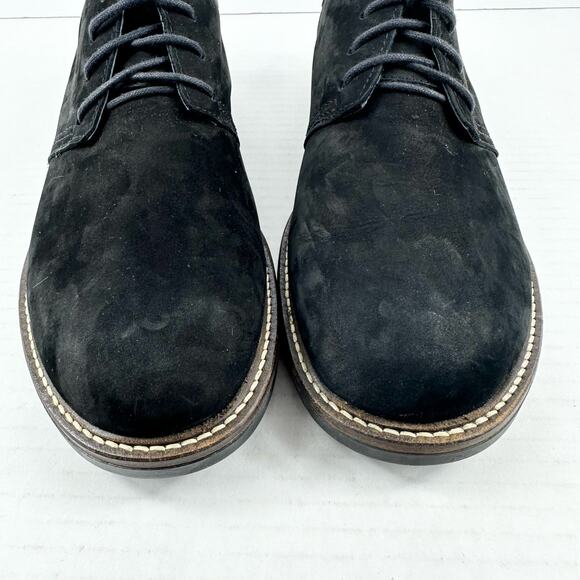 NAOT Men\'s Oxford Mule Shoes Size 41 / 8 Suede Leather Lace Up Round Toe Black
